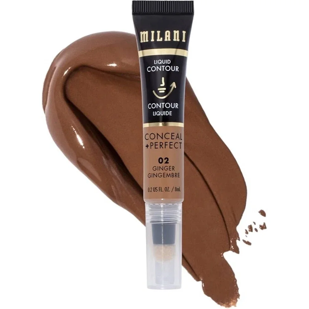 Milani Liquid Contour Conceal + Perfect, #02 Ginger  0.2 fl oz 8ml New Sealed